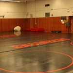 wrestling room, gymnasium room with floor mats